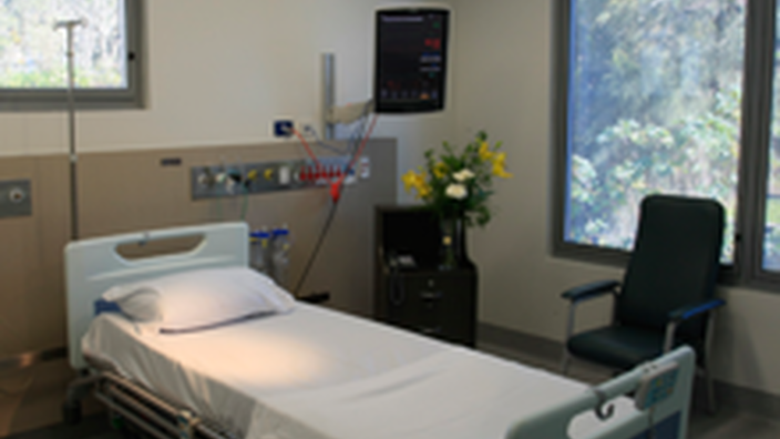 Private Hospital Bedroom with facilities
